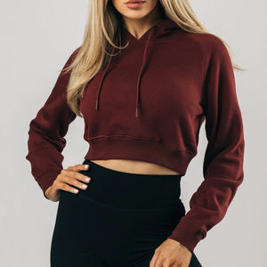 Sudadera con capucha informal Coreana de algodón de alta calidad para mujer, diseño de sudadera modesto con estampado de logotipo personalizado 2025 - Product Image 4