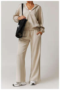 Conjunto Deportivo de 2 Piezas para Mujer, Alta Calidad, Logotipo Personalizado, Corte Regular, Transpirable, Ligero, Secado Rápido, Spandex y Algodón - Product Image 5