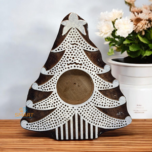 Support de Bougie Chauffe-Plat en Bois Écologique Fait Main pour Noël (Sans Bougie Chauffe-Plat) – 2 Couleurs – Offre Spéciale Tendance pour les Fêtes - Product Image 2