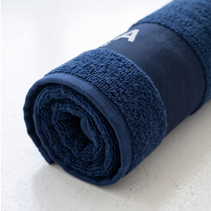 MALUZA INDUSTRIES Serviette de Bain de Luxe Bleue avec Logo Brodé Personnalisé, Serviette de Sport et de Gym à Séchage Rapide, Vente en Gros - Product Image 4