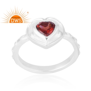 Latest Selling 925 Sterling <b>Silver</b> Natural <b>Garnet</b> Gemstone <b>Ring</b> Custom Jewelry Manufacturer - Product Image 1
