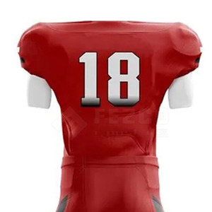 Uniforme de football américain de haute qualité 100% polyester à manches courtes pour hommes, respirant, séchage rapide, élégant, faible MOQ pour taille adulte - Product Image 6