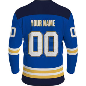 Maillot de hockey sur glace à col rond, confortable et extensible pour une mobilité rapide sur glace, style professionnel - Product Image 2