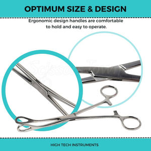 Pinzas de sujeción de órganos y tejidos de acero inoxidable quirúrgico Abrazadera reutilizable para uso de precisión en procedimientos clínicos - Product Image 6