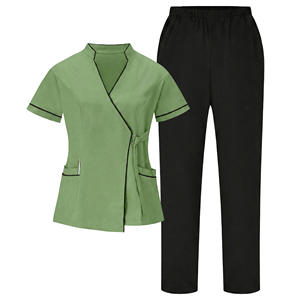 New Customised Medical Scrubs <b>Set</b> Women's Nursing Uniforms Hospital <b>Doctor</b> Dental Suits Stretch Soft Wholesale Price Scrub <b>Sets</b> - Product Image 4