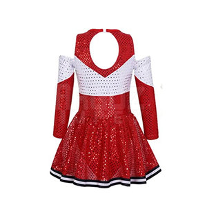 Uniforme de Porristas de Alta Calidad para Mujer, de Secado Rápido, Transpirable y Cómodo, Ligero, de Color Sólido, Personalizable, en Oferta Online - Product Image 2