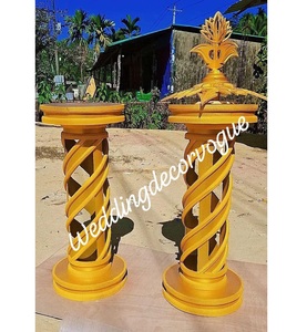 Pilier sculpté en grès décoratif avec des détails fins, parfait pour l'entrée de la station et l'amélioration architecturale royale - Product Image 5