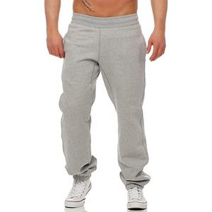 Pantalon de jogging décontracté pour homme, coupe ample, 450GSM, polyester, tissu éponge français, respirant, entraînement en salle de sport, fabricant OEM personnalisé, étiquette privée - Product Image 1