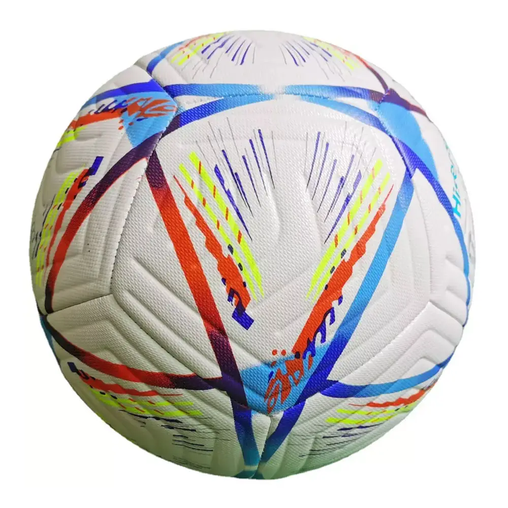 पूरी तरह से अनुकूलित हाथ सिलाई फुटबॉल बॉल आधिकारिक आकार फुटबॉल की गेंद कस्टम मेड पेशेवर फुटबॉल फुटबॉल की गेंद
