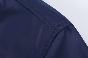 Chaqueta de Béisbol Urbana 2025 al por Mayor, Personalizada para Hombre, con Capucha Estándar, Impermeable, Cortavientos, Transpirable, de Algodón, con Cuello Alto - Product Image 4