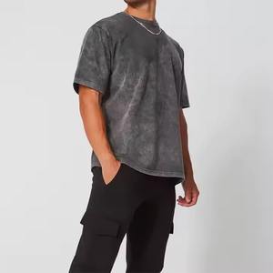 T-shirt oversize à manches courtes pour hommes de haute qualité Logo personnalisé Respirant Lavage à l'acide solide Coupe ample Plus Size Design vierge - Product Image 4