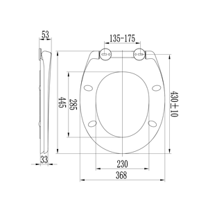 Tapa de Inodoro Universal de Duroplast Blanco Brillante con Cierre Suave - Product Image 4