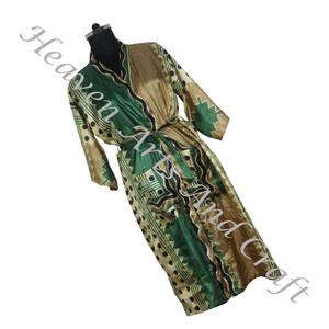 KL017 2024 Haute Qualité Vintage Sari Kimono Longue Robe Femmes Soie Longue Veste pour Dames Sari Kimono Long Bohème D'été Kimono - Product Image 6