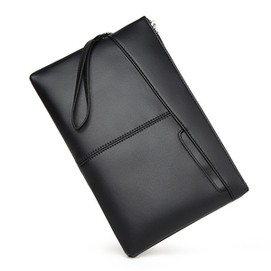 Sacs à main en cuir véritable pour hommes d'affaires de luxe GENTS GARB, grande taille, grands portefeuilles, protection RFID, doublure en polyester, cadeau - Product Image 2