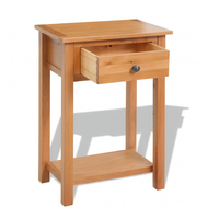 Table console extensible en chêne rustique moderne avec tiroirs et rangement Sukavina Ho Chi Minh City pour salle à manger, couloir, chambre