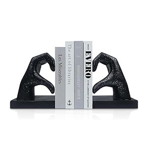 Extremos de libro decorativos para manos, sujetalibros resistentes únicos para estante decorativo, soporte de libro deslizante para oficina en casa, sala de estar, dormitorio - Product Image 2