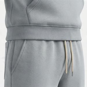 Ensemble de survêtement pour homme élégant, respirant, surdimensionné, jogging, vente en gros, ensemble deux pièces, sweat-shirt et pantalon, logo personnalisé, costume de sport décontracté - Product Image 5