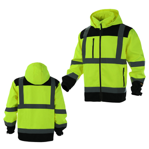 Ropa de trabajo de seguridad de construcción Chaqueta DE TRABAJO reflectante de alta visibilidad para hombre Suministro de fábrica Abrigo de ropa de trabajo de seguridad de alta visibilidad - Product Image 6