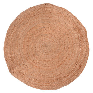 Juego de alfombras de yute redondas grandes hechas a mano Alfombra de fibra natural Premium para decoración del hogar - Product Image 2