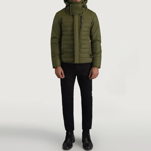 Haute qualité hiver hommes doudoune léger matelassé à capuche compressible doudoune décontracté chaud extérieur vert vestes pour hommes - Product Image 4