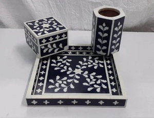 Quemador de Incienso Aromático con Incrustaciones de Madreperla, Set de Regalo con Aroma a Lavanda y Té, para Eid y Ramadán, Experiencia Especial - Product Image 3