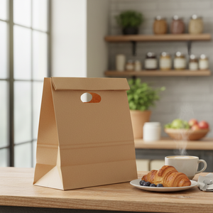 Sac de courses en papier écologique imprimé sur mesure, de haute qualité, durable, de qualité alimentaire, pour l'emballage de détail - Product Image 2
