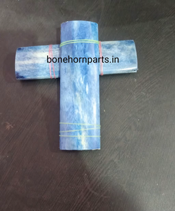 Exclusivo mango de cuchillo de cuerno de búfalo pulido con diseño de corazón, tallado a mano por artesanos expertos, material orgánico auténtico de la India - Product Image 6