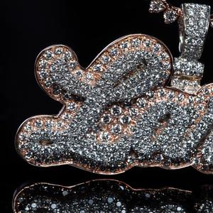 Collier pendentif en diamant de créateur fait à la main pour femmes élégantes bijoux de mariage vêtements de fête en gros et style tendance de tous les jours - Product Image 4