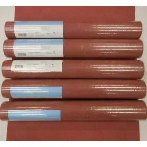 Papier peint carré en fausse texture bordeaux ton sur ton #269-56615 Peel & Stick 6 rouleaux/lot - Product Image 1