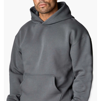 Ensemble sweat à capuche et pantalon de jogging en molleton de coton épais respirant pour homme, uni, Sialkot, OEM, ODM, vente en gros