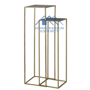 Mesas de nido de hierro dorado, Juego de 3 - Product Image 4