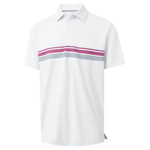 Polos de ajuste personalizado para hombre con diseño OEM, logotipo de mezcla de algodón de manga corta, marca y soporte de fabricación - Product Image 1