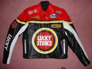 Chaqueta profesional de cuero para motocicleta, piel auténtica - Product Image 5