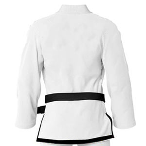 Conjuntos de uniformes de Judo Unisex de alta calidad 100% algodón transpirable de secado rápido últimos diseños posición del logotipo frontal ropa de artes marciales - Product Image 3