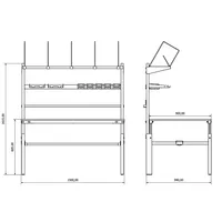 Table d'emballage métallique OEM/ODM/OBM personnalisable, structure modulaire, conception démontable, plateaux de table en métal laminé à froid pour diverses applications