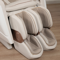 Fauteuil de massage 4D de luxe à gravité zéro, avec trajectoire SL, shiatsu, airbag, rouleaux pour les pieds et chaleur, directement de l'usine