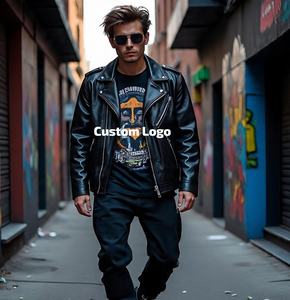 Chaqueta de cuero Fabricante de diseño personalizado para diseñadores Hecho a pedido Chaqueta de cuero Fabricante de moda - Product Image 5