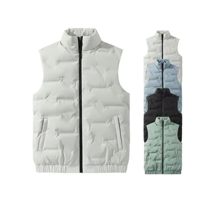 Nouveauté Gilet matelassé sans manches chaud d'hiver pour hommes Gilet d'extérieur En stock Gilets avec logo personnalisé - Product Image 6