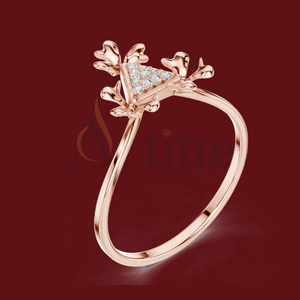 Bague gravée écriture bengali 14K en argent - Product Image 1