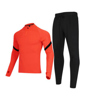 Survêtement de sport ajusté à demi-fermeture éclair pour homme, vêtements de sport respirants 100% coton, nouvelle collection - Product Image 2