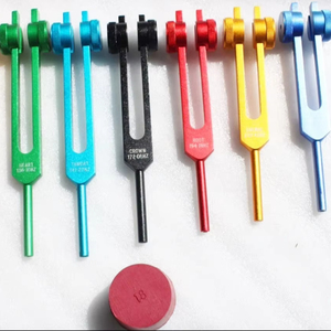 Diapason de chakra, ensemble de 8 pièces lestées |   Pour la guérison, le ADN, la thérapie sonore, le yoga - Product Image 1