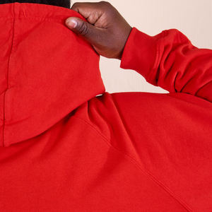 Sweat à capuche unisexe surdimensionné en molleton 350 GSM pour l'hiver, coupe ample, personnalisable avec logo, pour homme - Product Image 4