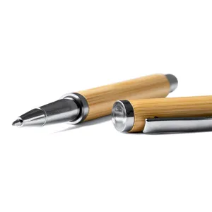 Penna Roller in Bambù Personalizzata Crespino, Gadget Promozionale - Product Image 2