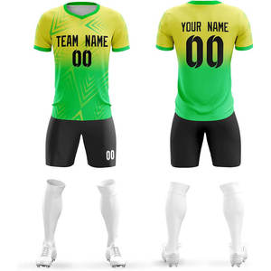 2025 nueva llegada precio bajo deportes traje de fútbol camisetas de fútbol hombres uniformes diseñe su nombre de equipo y logotipo en uniformes de fútbol - Product Image 4