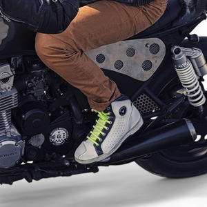 Botas de Motocicleta STYLMARTIN, Altura al Tobillo, Impermeables, Forro de Cuero Genuino, Plantilla de Goma PU, Cierre de Botón, para Uso en Verano e Invierno - Product Image 4