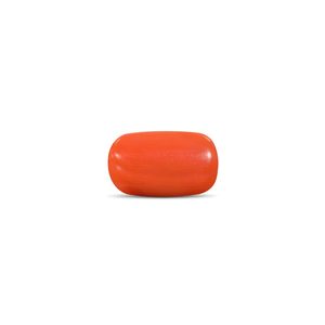 พลอยปะการังสีแดงขัดเงา 7.92 กะรัต สีขาว สูง 8 มม. - Product Image 1