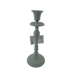 Aluminium <b>Candle</b> Pillar Grey Stone Used for Home Decorative Candlestick Metal <b>Candle</b> Pillars for Table Top Decor <b>Tea</b> Light Stand - Product Image 2