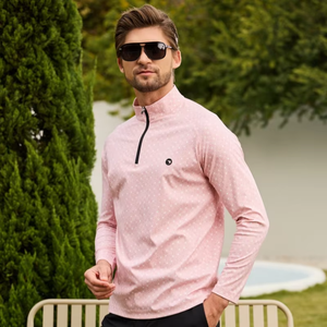 Athleisure Sports Wholesale Pullover Men Moisture Wicking Performance Golf Sweatshirts Long Sleeve Golf Sweat Shirts - Product Image 3