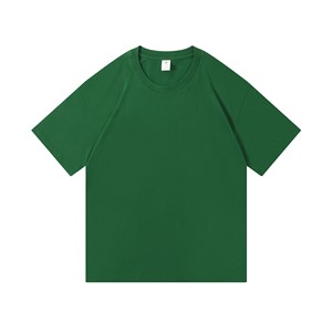 T-shirt pour hommes décontracté de haute qualité en coton surdimensionné épais à épaules tombantes 220GSM T-shirt vierge brodé T-shirt personnalisé pour hommes - Product Image 5