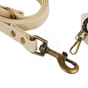 Prix usine Collier de chien en cuir personnalisé et laisse assortie Collier de chien en cuir véritable de haute qualité - Product Image 6